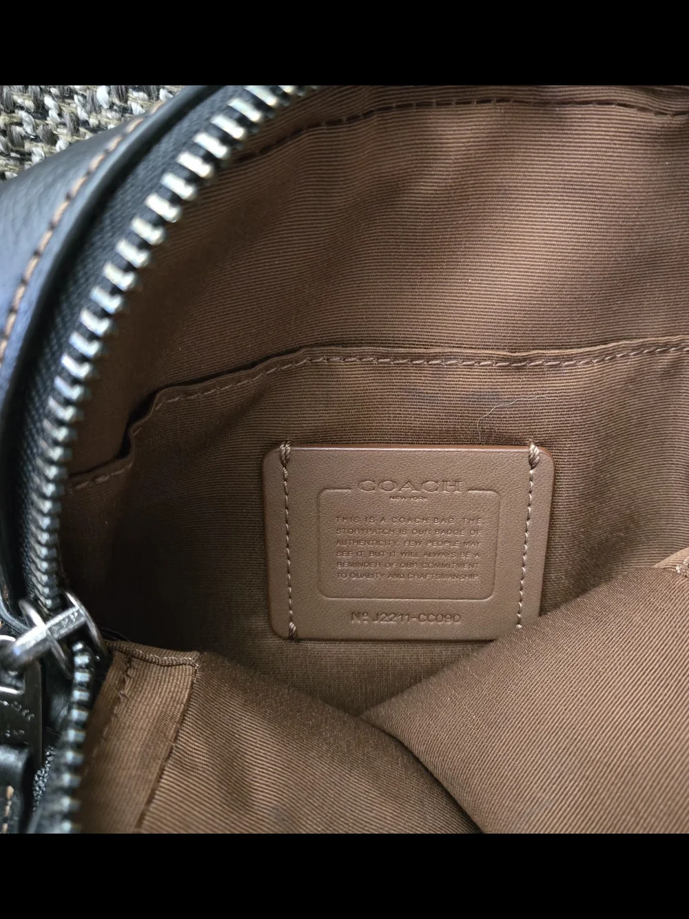 Coach Men’s Signature Canvas Crossbody Bag in Brown/Black